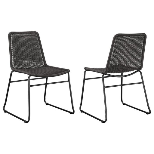 Dacy - Upholstered Dining Chairs (Set of 2) - Brown And Sandy Black - Simple Home Plus