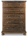 Flynnter - Medium Brown - Five Drawer Chest - Simple Home Plus