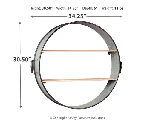 Eirny - Antique Gray / Natural - Wall Shelf - Simple Home Plus