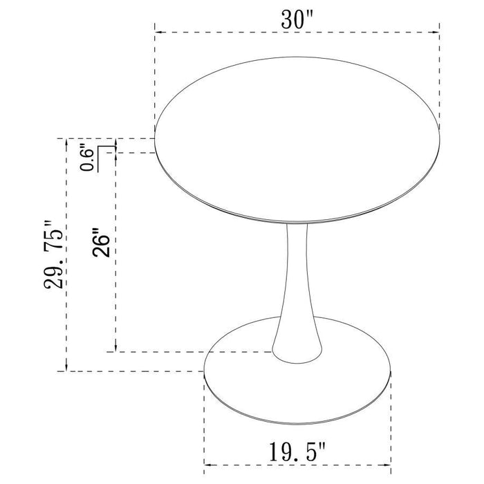 Arkell - Round Pedestal Dining Table - Simple Home Plus