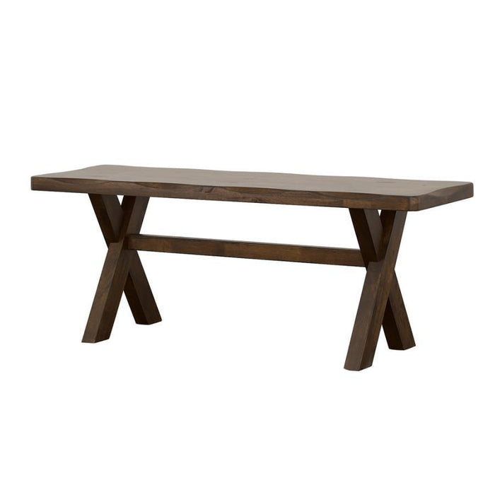 Alston - X-Shaped Dining Bench - Knotty Nutmeg - Simple Home Plus