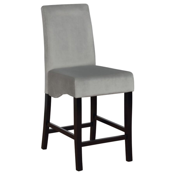 Stanton - Upholstered Counter Height Chairs (Set of 2) - Gray And Black - Simple Home Plus