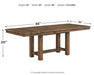 Moriville - Grayish Brown - Rectangular Dining Room Extension Table - Simple Home Plus