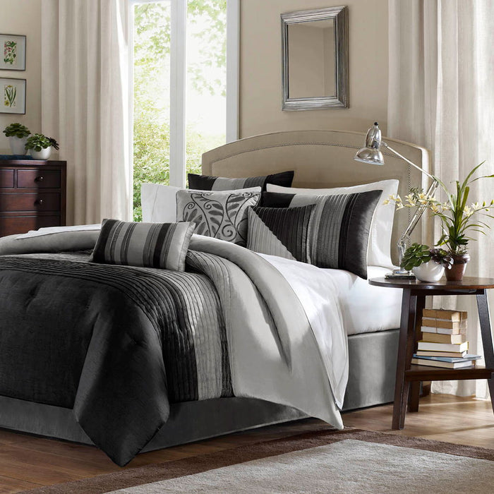 Amherst - California King Comforter (Set of 7) - Black