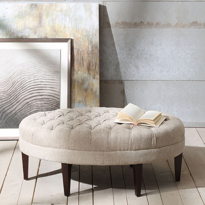 Martin - Surfboard Tufted Ottoman - Linen