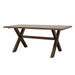 Alston - X-Shaped Dining Table - Knotty Nutmeg - Simple Home Plus