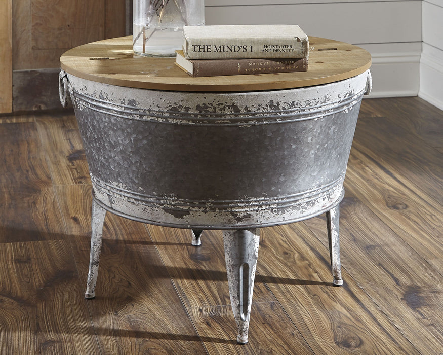 Shellmond - Metallic / Brown / Beige - Accent Cocktail Table - Simple Home Plus