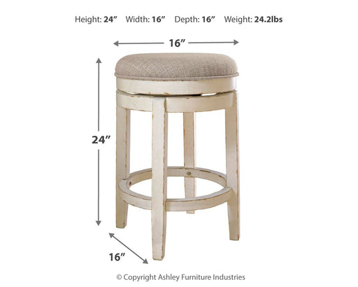 Realyn - Uph Swivel Stool - Simple Home Plus