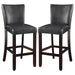 Alberton - Upholstered Bar Stools (Set of 2) - Black And Cappuccino - Simple Home Plus