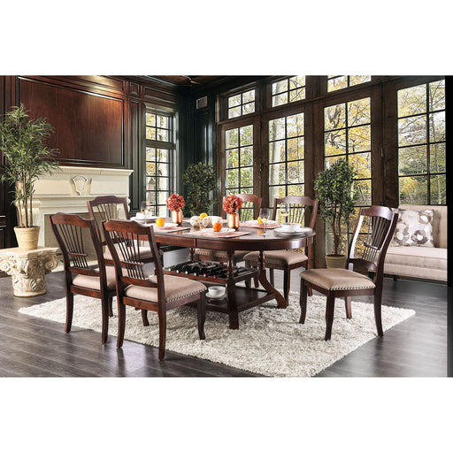 Jordyn - Dining Table - Brown Cherry - Simple Home Plus