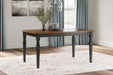 Owingsville - Black / Brown - Rectangular Dining Room Table - Simple Home Plus