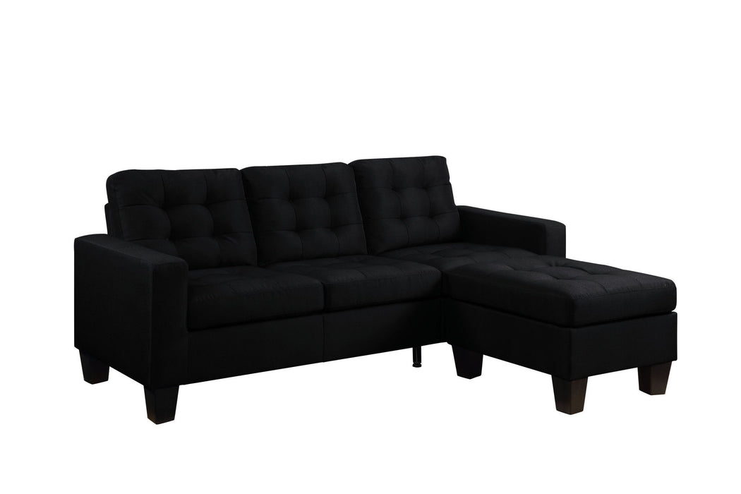 Linen Sofa - Black