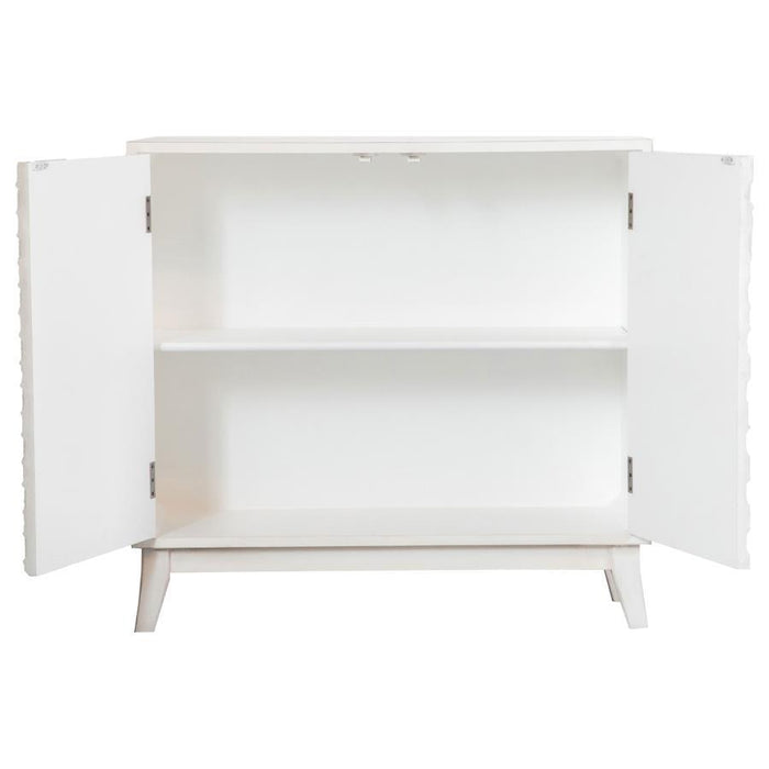 Gambon - Rectangular 2-Door Accent Cabinet - White - Simple Home Plus