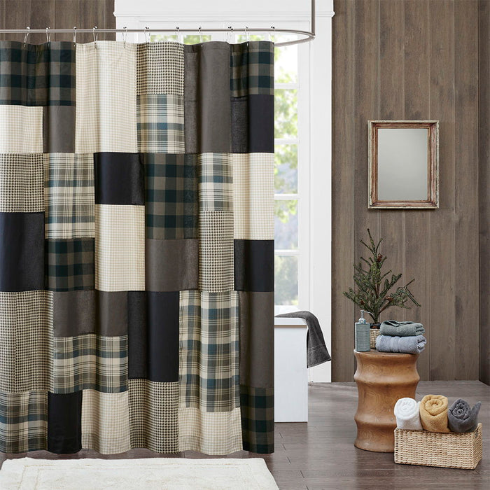 Winter Hills - Shower Curtain - Tan