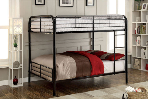 Brocket - Full Over Full Bunk Bed - Black - Metal - Simple Home Plus