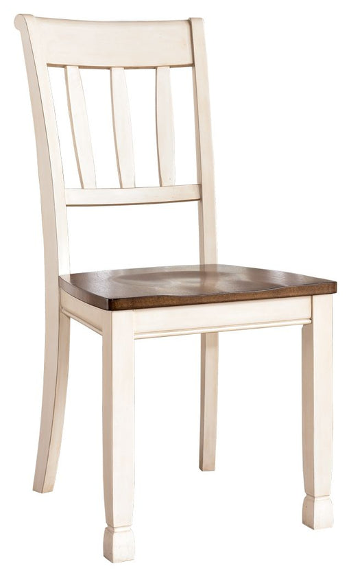 Whitesburg - Brown / Cottage White - Dining Room Side Chair (Set of 2) - Simple Home Plus