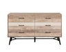 Marlow - 6-Drawer Dresser - Rough Sawn Multi - Simple Home Plus