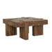 Samira - Wooden Square Coffee Table - Natural Sheesham - Simple Home Plus