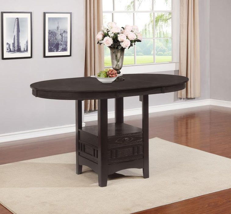 Lavon - Oval Counter Height Table - Espresso - Simple Home Plus