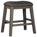 Caitbrook - Gray - Upholstered Stool (Set of 2) - Simple Home Plus