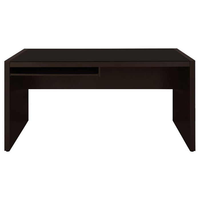 Skeena - Computer Desk With Keyboard Drawer - Cappuccino - Simple Home Plus