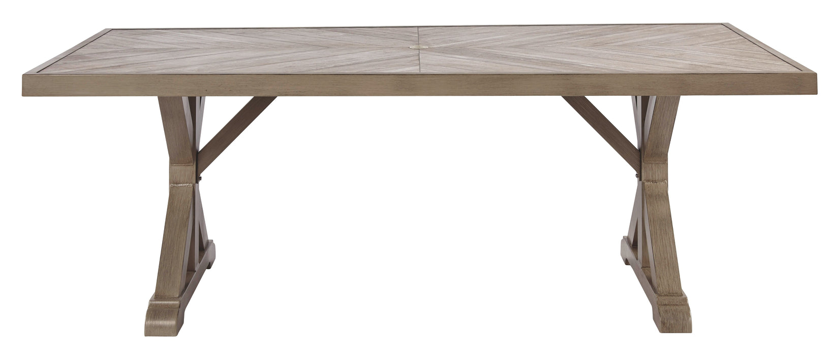 Beachcroft - Rect Dining Table W/Umb Opt - Simple Home Plus