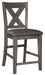 Caitbrook - Gray - Upholstered Barstool (Set of 2) - Simple Home Plus