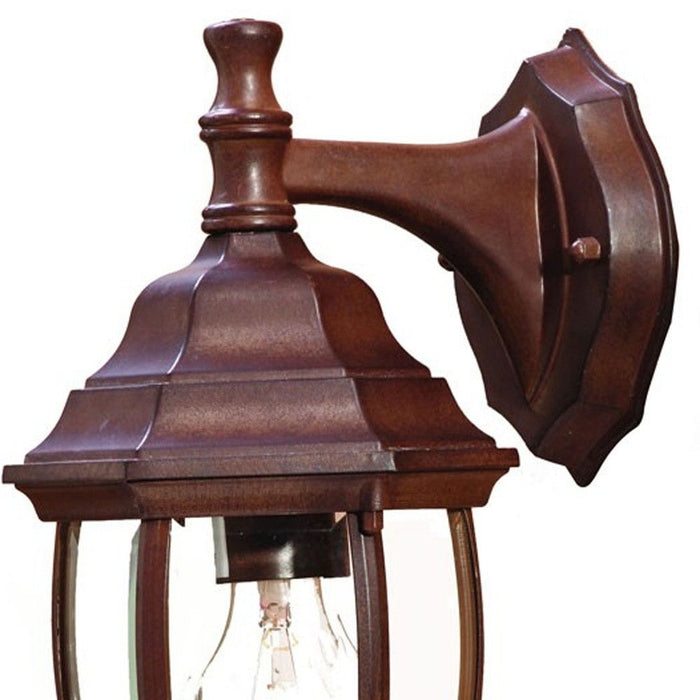 Hanging Globe Lantern Wall Light - Dark Brown