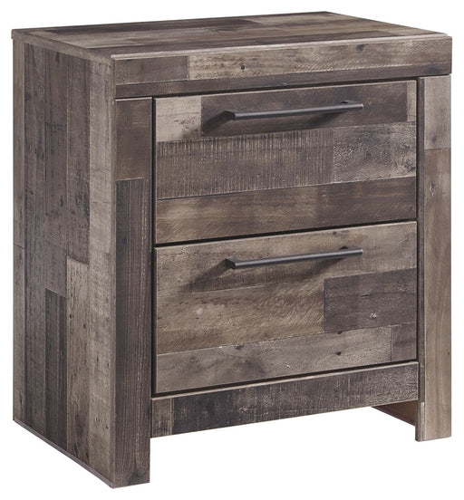 Derekson - Multi Gray - Two Drawer Night Stand - Simple Home Plus