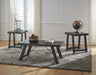 Noorbrook - Black / Pewter - Occasional Table Set (Set of 3) - Simple Home Plus