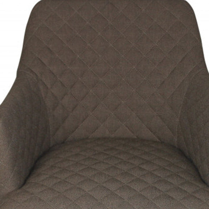 Polyester Blend And Natural Solid Color Side Chair - Gray