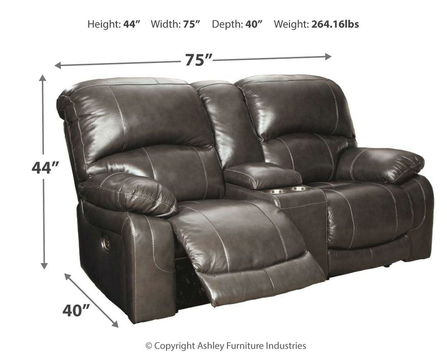 Hallstrung - Power Reclining Loveseat - Simple Home Plus