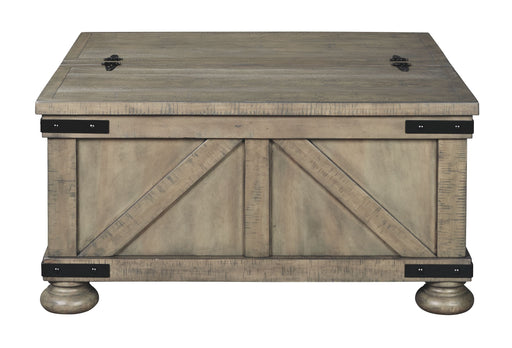 Aldwin - Gray - Cocktail Table With Storage - Square - Simple Home Plus