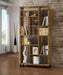 Delwin - 10-Shelf Bookcase - Antique Nutmeg - Simple Home Plus