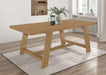 Sharon - Rectangular Trestle Base Dining Table - Blue And Brown - Simple Home Plus