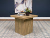 Devar - Square Engineered Wood End Table - Mango - Simple Home Plus