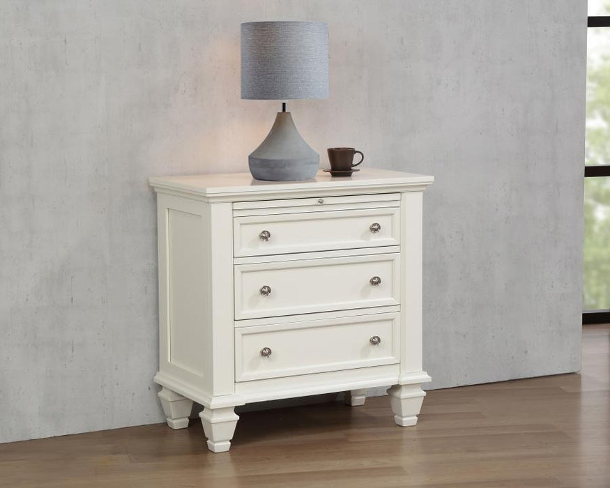 Sandy Beach - 3-drawer Nightstand - Simple Home Plus