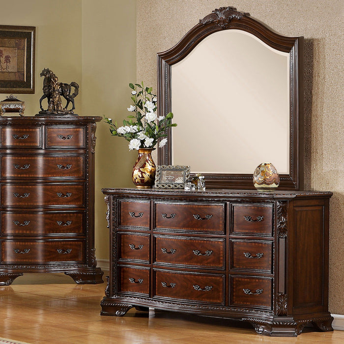 Monte Vista - Dresser - Brown Cherry - Simple Home Plus