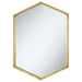 Bledel - Hexagon Shaped Wall Mirror - Gold - Simple Home Plus