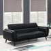 Shania - Track Arms Sofa With Tapered Legs - Black - Simple Home Plus