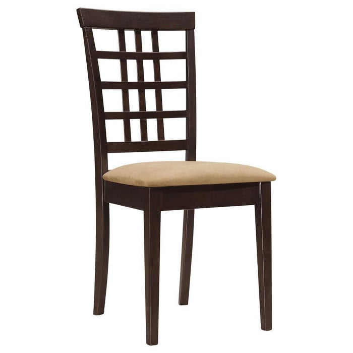 Kelso - Lattice Back Dining Chairs (Set of 2) - Cappuccino - Simple Home Plus