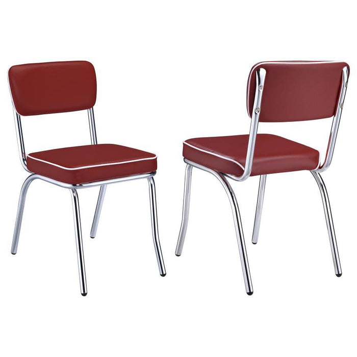 Retro - Open Back Side Chairs (Set of 2) - Simple Home Plus