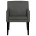 Catherine - Upholstered Dining Arm Chair (Set of 2) - Charcoal Gray And Black - Simple Home Plus