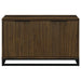 Ryatt - 4-Door Engineered Wood Accent Cabinet - Dark Pine - Simple Home Plus