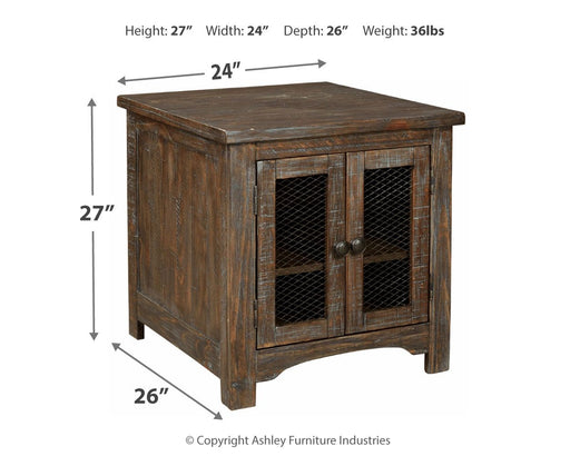 Danell - Brown - Rectangular End Table - Simple Home Plus