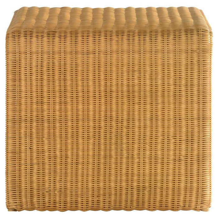 Juanita - Square Rattan End Table - Natural - Simple Home Plus