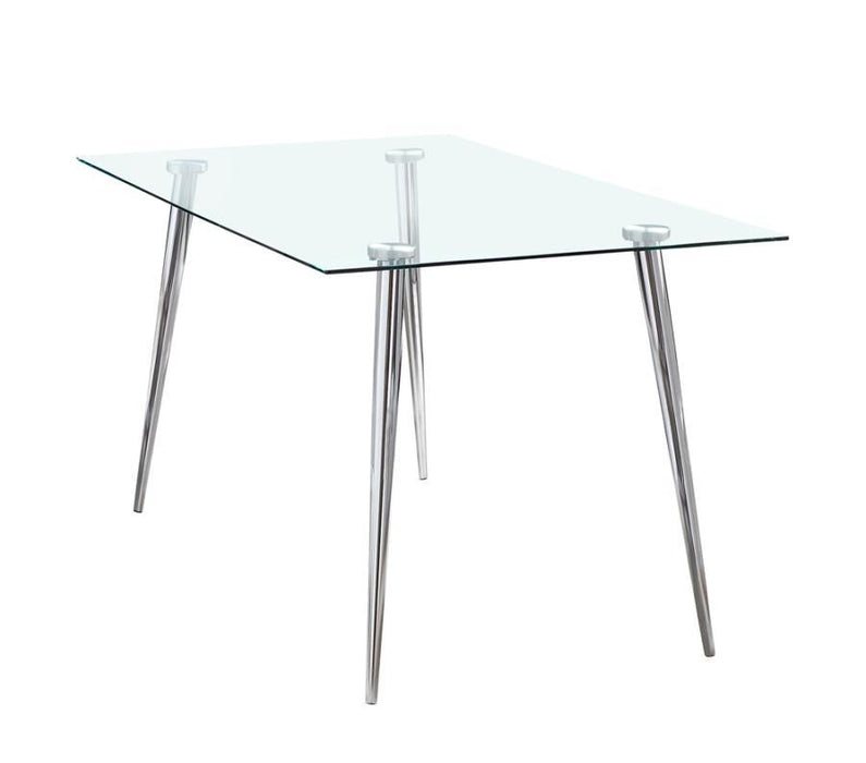 Gilman - Rectangle Glass Top Dining Table - Simple Home Plus