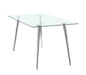 Gilman - Rectangle Glass Top Dining Table - Simple Home Plus