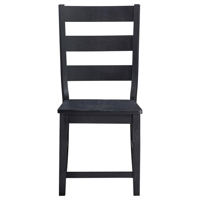 Newport - Ladder Back Dining Side Chair (Set of 2) - Black