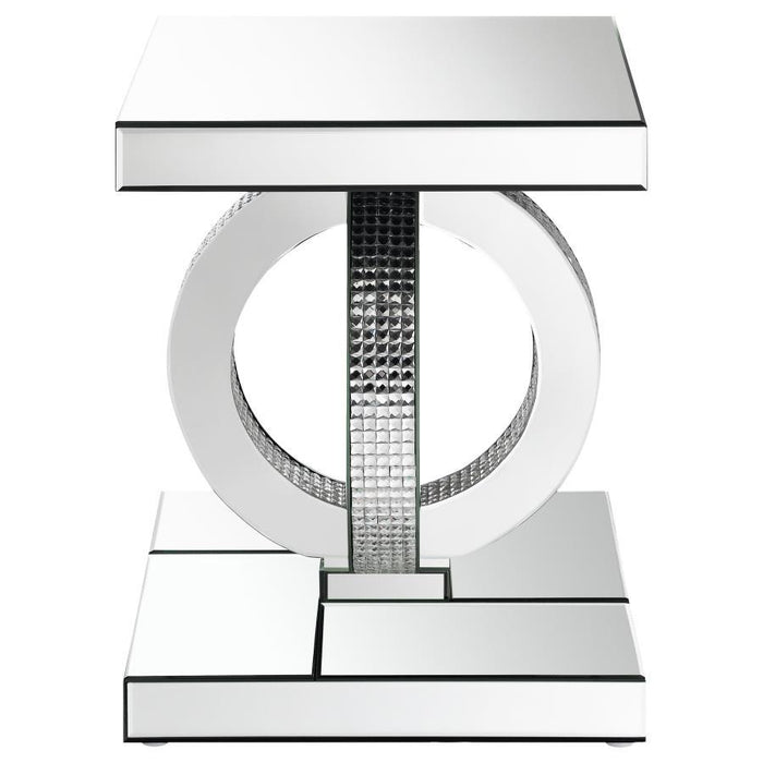 Breena - Square End Table - Mirror - Simple Home Plus